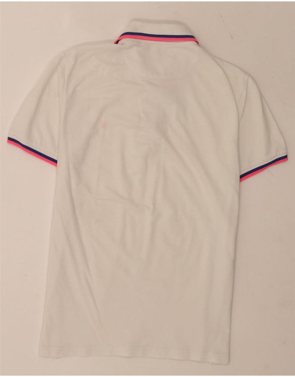 Brooksfield Herre Slim Fit Polo Shirt IT 50 Medium White Colourblock