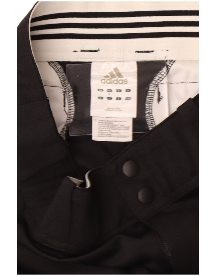 Adidas Womens Climalite Tracksuit Trousers Joggers UK 14 Medium Black