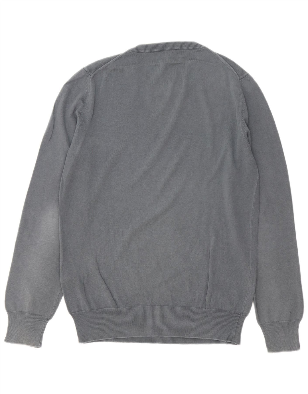 FRED PERRY Mens Crew Neck Jumper Sweater Medium Grey Cotton