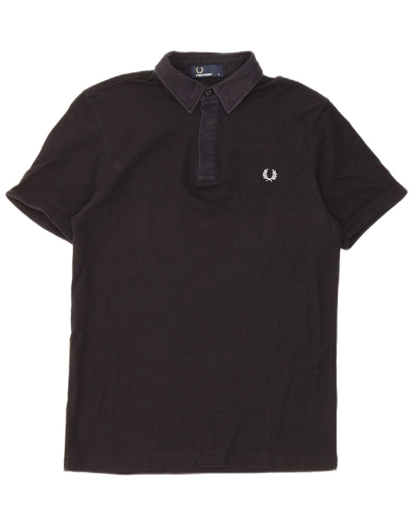 Fred Perry Mens Polo Shirt Medium Navy Blue Cotton