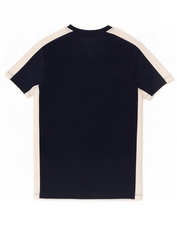 Nike Boys Dri Fit póló felső 10-11 éves korig közepes sötétkék színben
