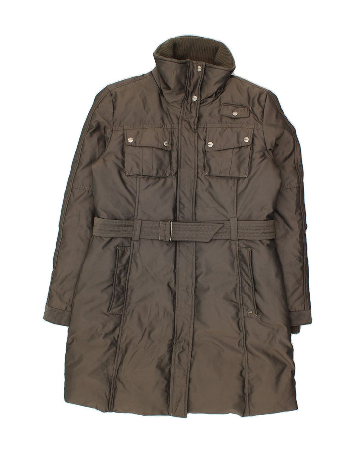GAS Womens Padded Coat UK 14 Medium Grey Vintage Gas and Second-Hand Gas from Messina Hembry 