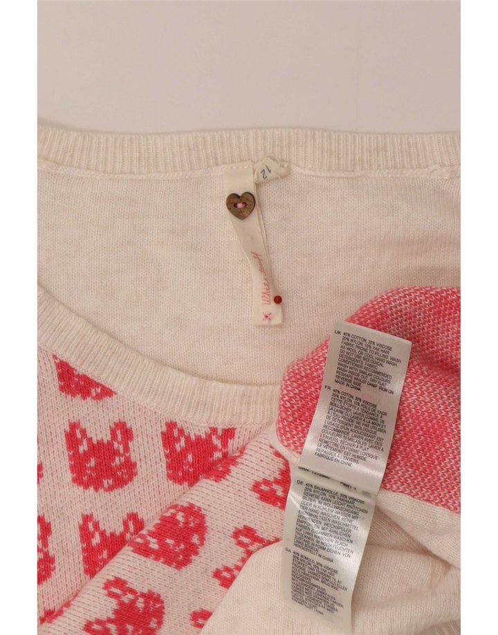 Maglione maglione con scollo a barca da donna di White Stuff UK 12 medio