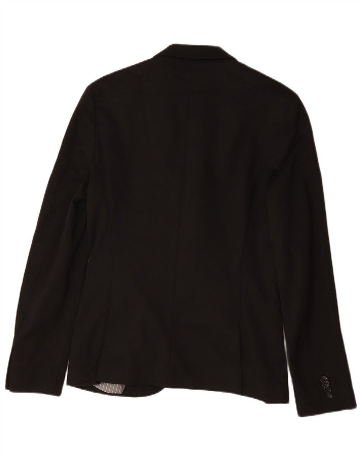 Giacca blazer da uomo a 1 bottone Zara UK 40 grande nera