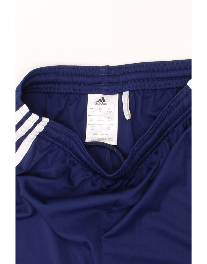 ADIDAS Boys Climacool Sport Shorts 11-12 Years  Navy Blue Polyester Vintage Adidas and Second-Hand Adidas from Messina Hembry 