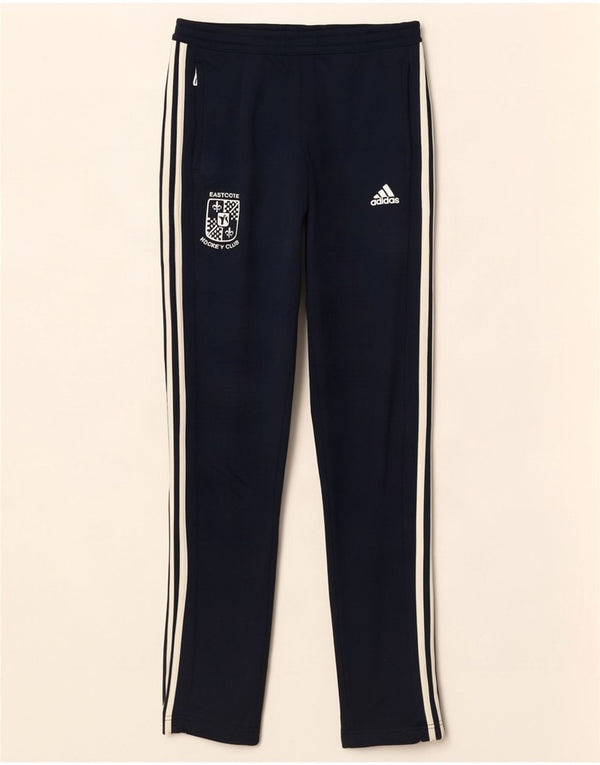 Adidas Womens Graphic Tracksuit Trousers UK 8/10 Small Navy Blue Polyester