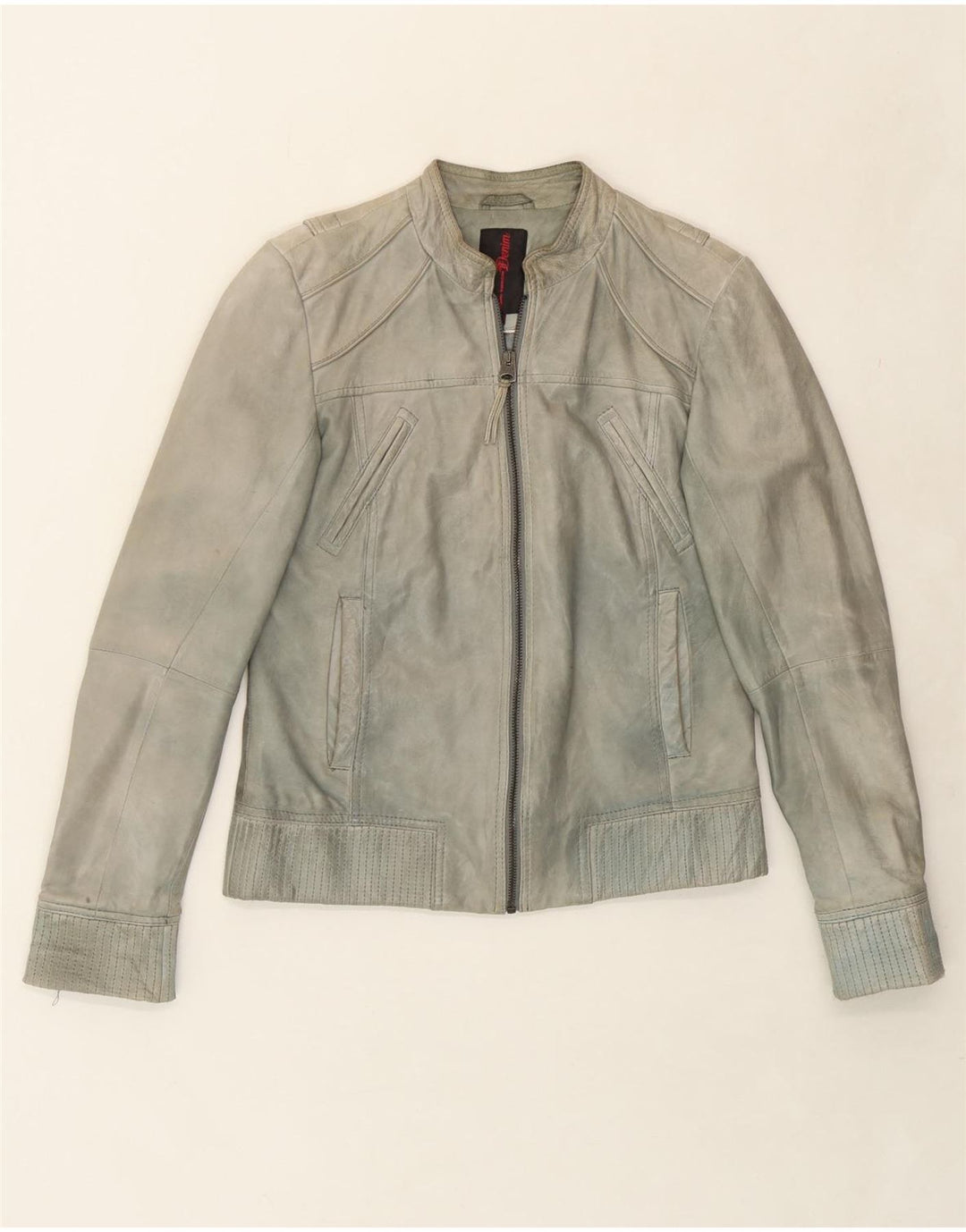 TOM TAILOR Womens Bomber Jacket UK 14 Medium Grey Vintage Tom Tailor and Second-Hand Tom Tailor from Messina Hembry 