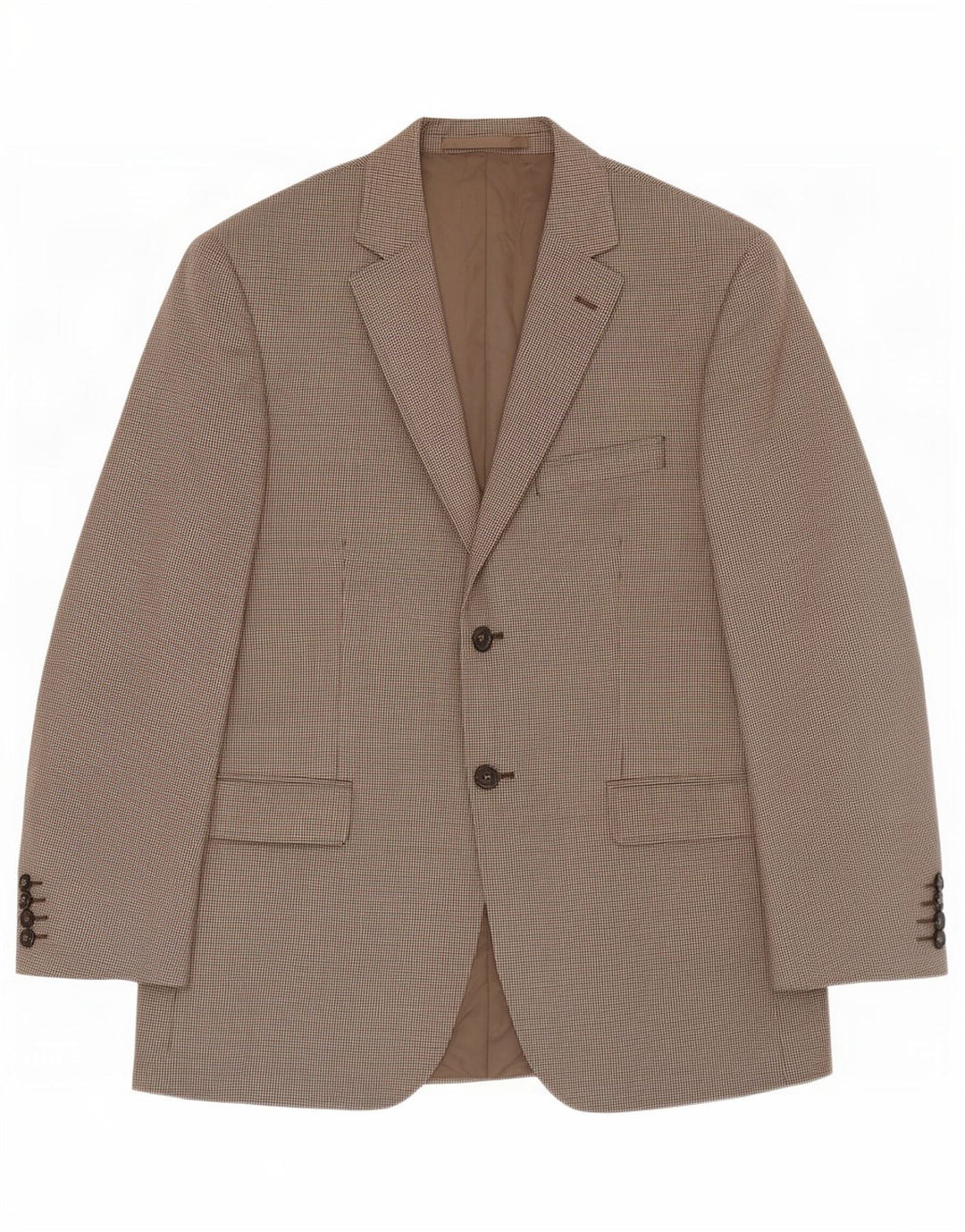 Giacca blazer a 2 bottoni da uomo Marks & Spencer UK 38 Pied de poule beige medio