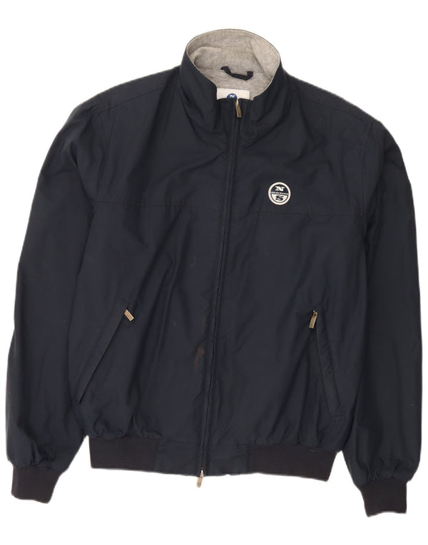 North Sails Herre Bomber Jacket UK 40 Large Navy Blue Polyamide