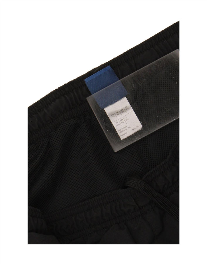 REEBOK Mens Graphic Tracksuit Trousers XL Black Colourblock Polyester Vintage Reebok and Second-Hand Reebok from Messina Hembry 