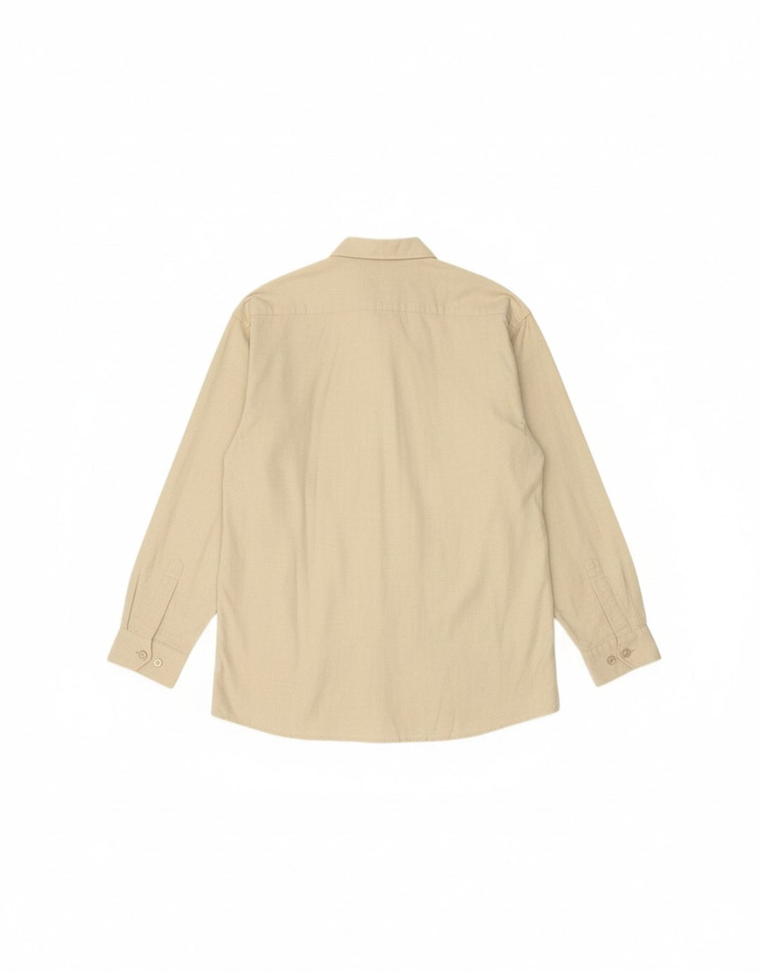 MAJESTIC Mens Shirt Size 39/40 Medium Beige Cotton Vintage Majestic and Second-Hand Majestic from Messina Hembry 