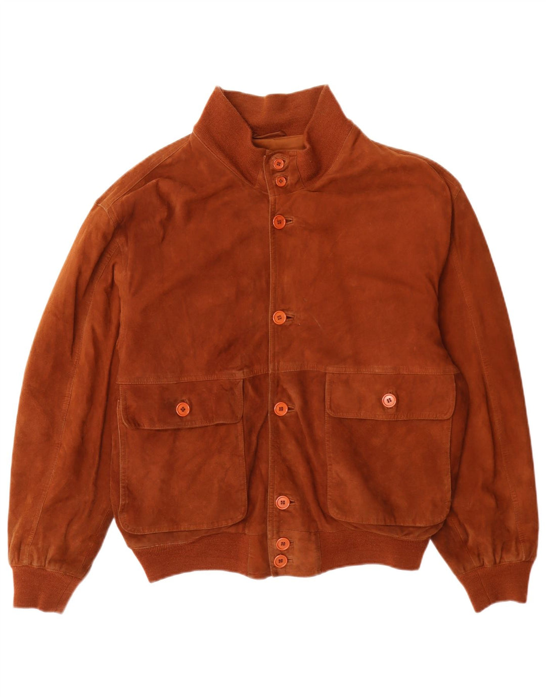 Pelle Moda Ανδρικό Suede Bomber Jacket IT 48 Medium Brown