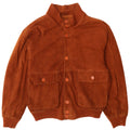Pelle Moda Chaqueta bomber de ante para hombre IT 48 Marrón medio
