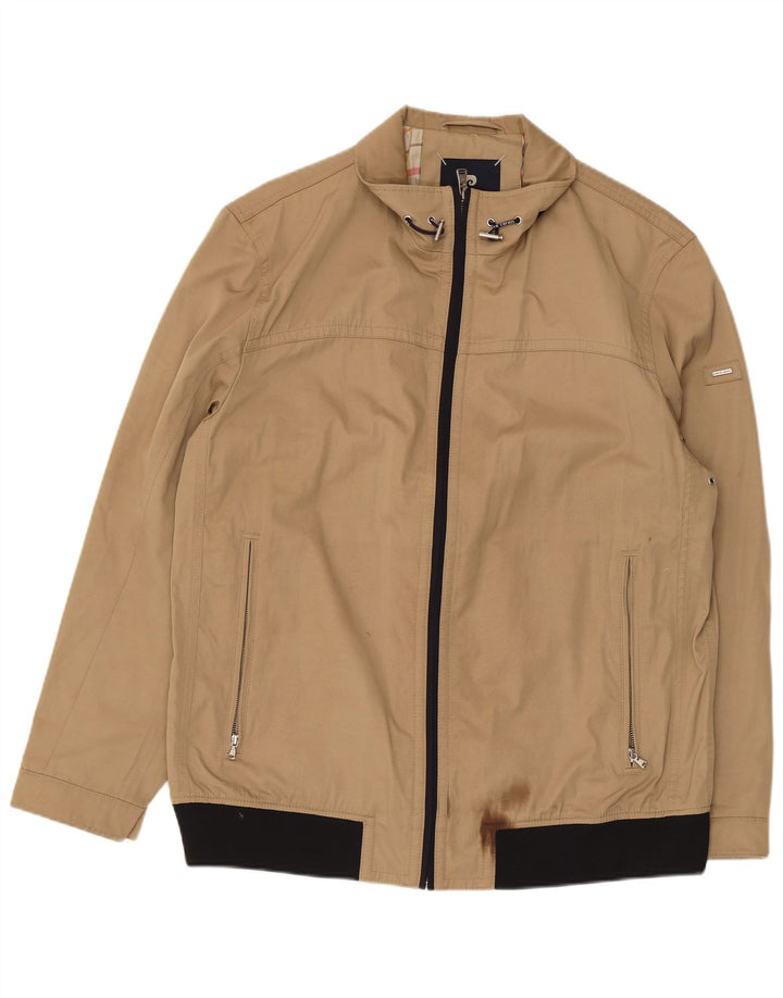 Pierre Cardin Bomberjakke til mænd IT 54 2XL Beige Polyester