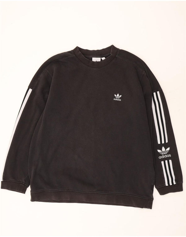 Adidas Graphic Sweatshirt Jumper XL sort bomuld
