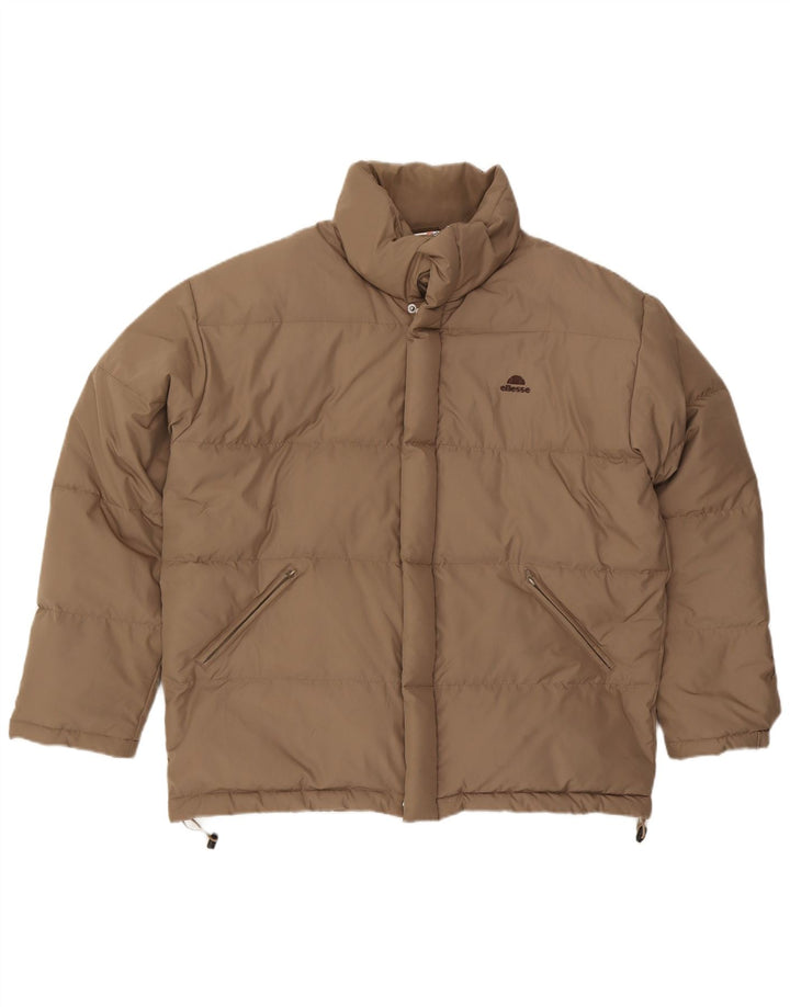 Ellesse Herre polstret jakke UK 40 Large Beige Polyester