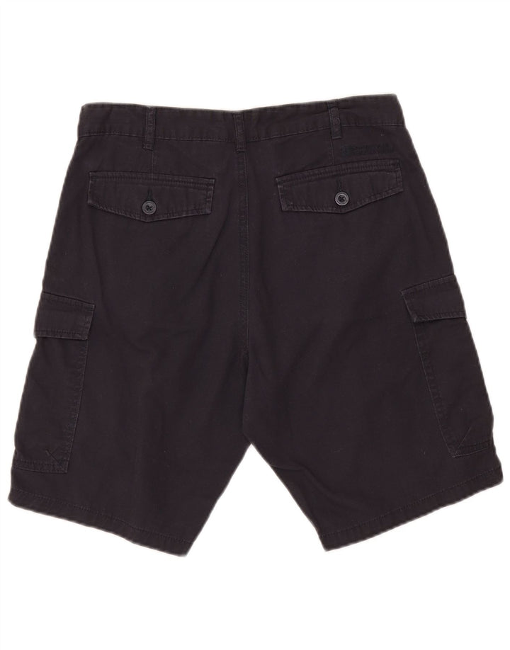 Pantalones cortos cargo para hombre Mountain Warehouse W30 Algodón azul marino mediano