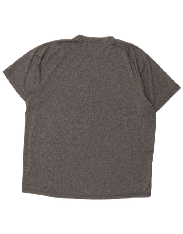 T-shirt Adidas Aeroready da uomo Top XL in poliestere grigio