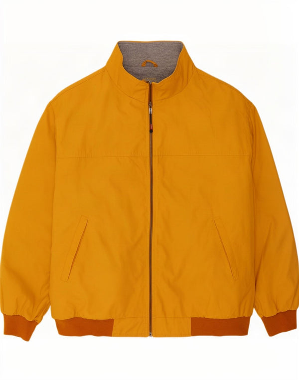 vintage Mens Loose Fit Coupe-vent Veste UK 42 XL Yellow Colourblock
