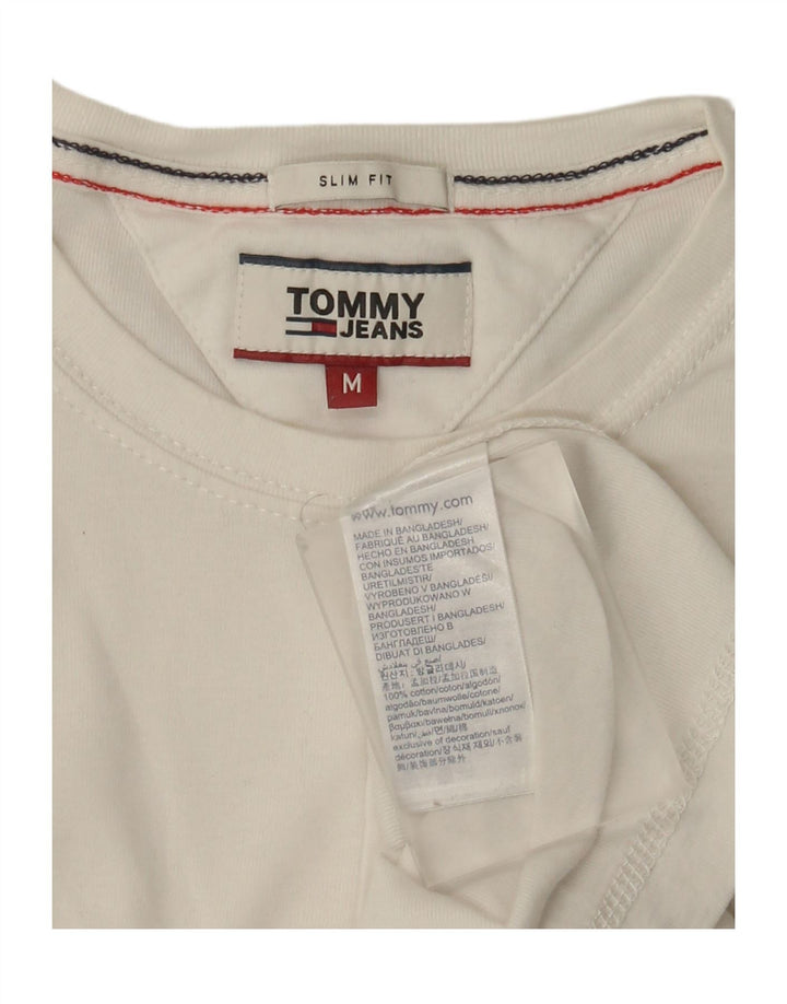 Tommy Hilfiger Herre Slim Fit Top Langærmet Medium Hvid Bomuld