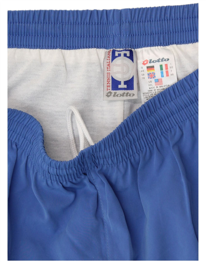 LOTTO Womens Tracksuit Trousers UK 18 XL Blue Polyester
