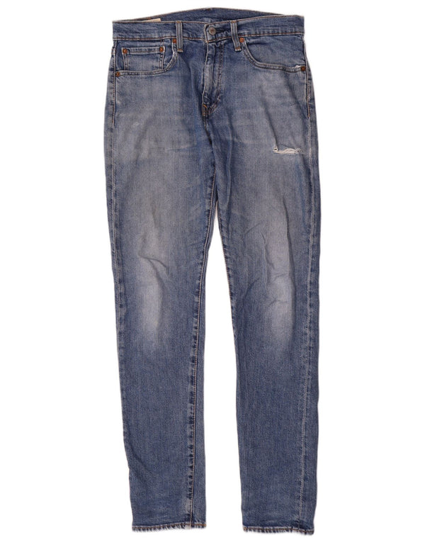 Levi's 512 Slim Tapered Jeans W31 L34 Blue Bumbac