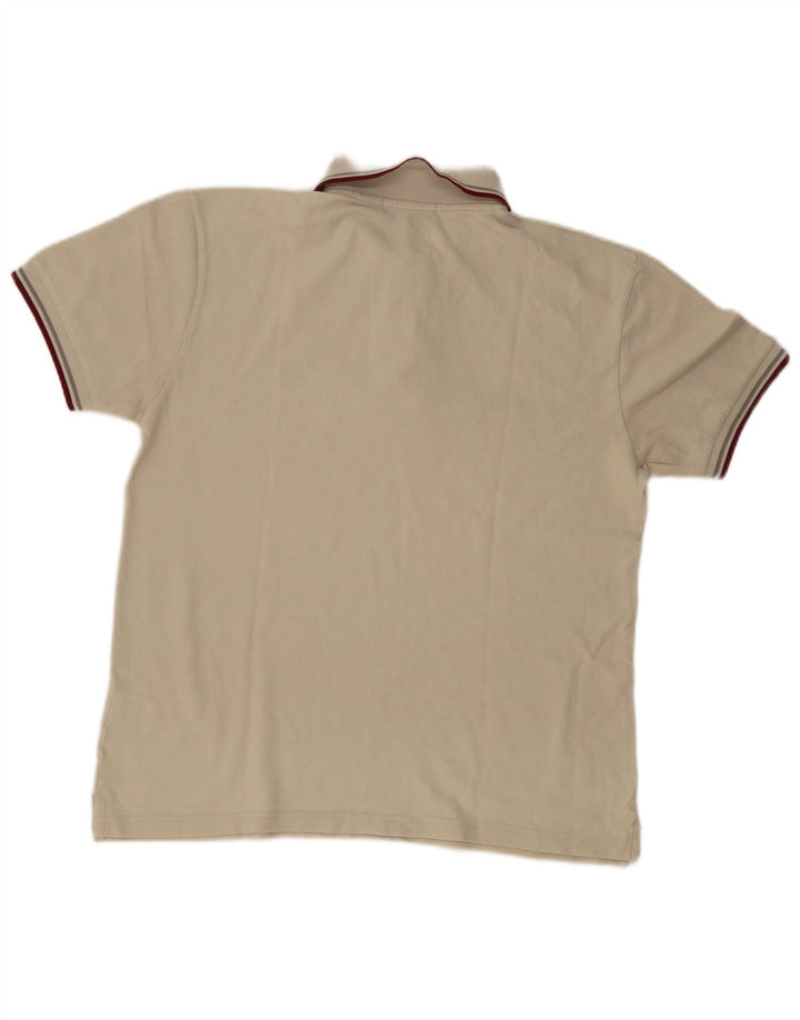 Fred Perry Mens Polo Shirt Medium Beige Cotton