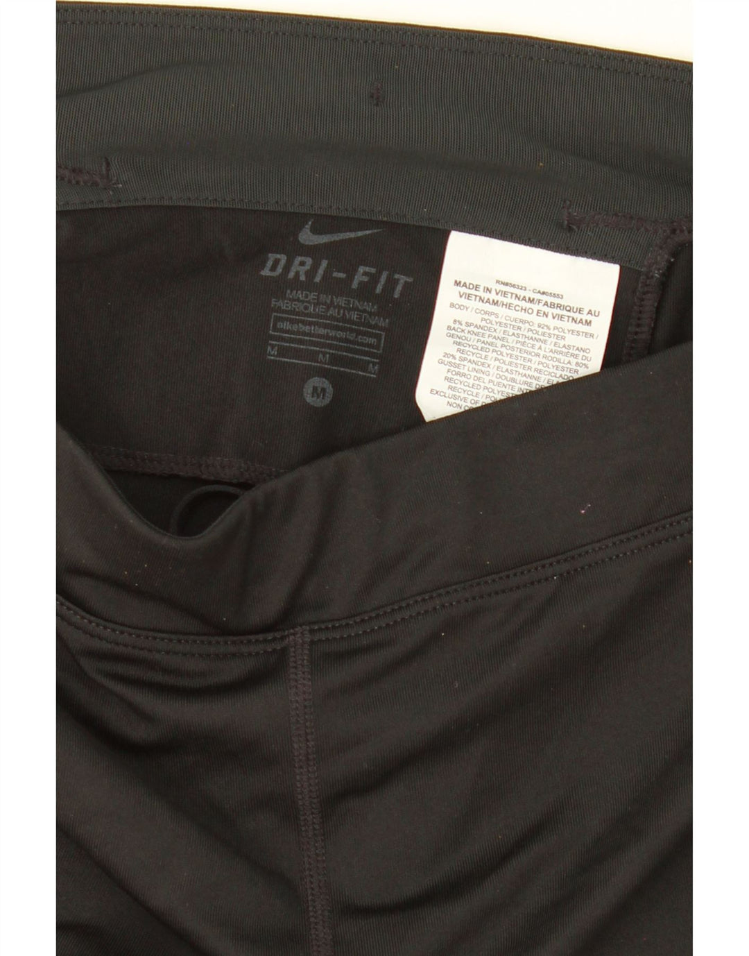 NIKE Womens Dri Fit Sport Shorts UK 12 Medium  Black Polyester Vintage Nike and Second-Hand Nike from Messina Hembry 