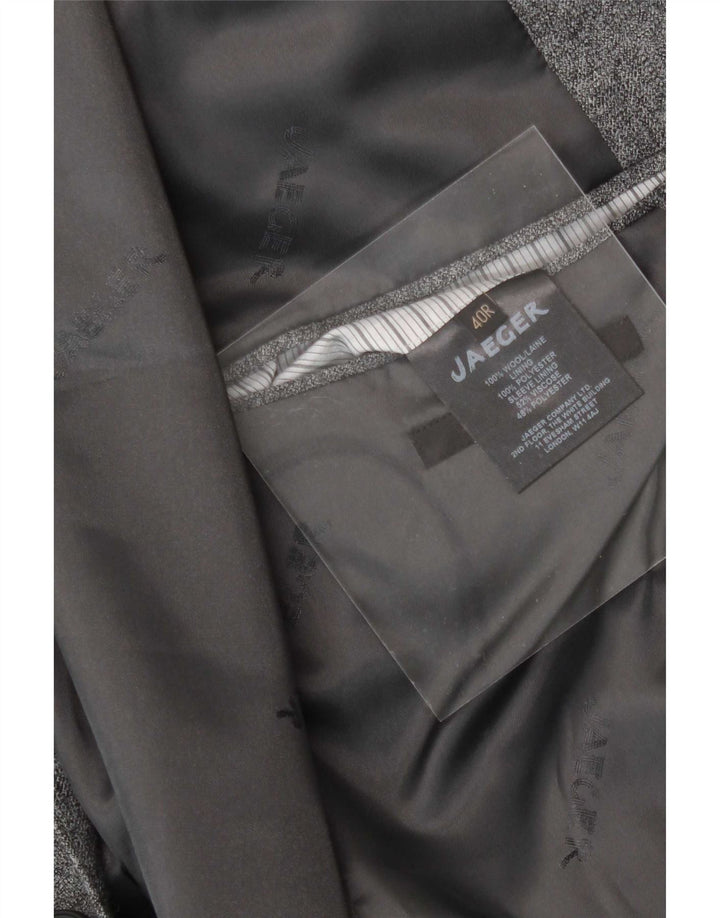 Jaeger Chaqueta tipo blazer de 2 botones para hombre UK 40 Large Grey Wool
