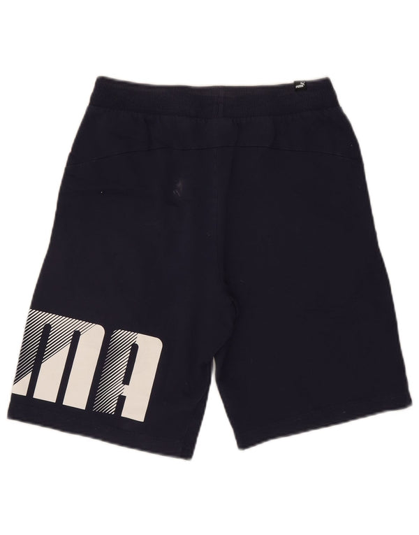 Puma Herre grafiske sportsshorts Små marineblå bomuld