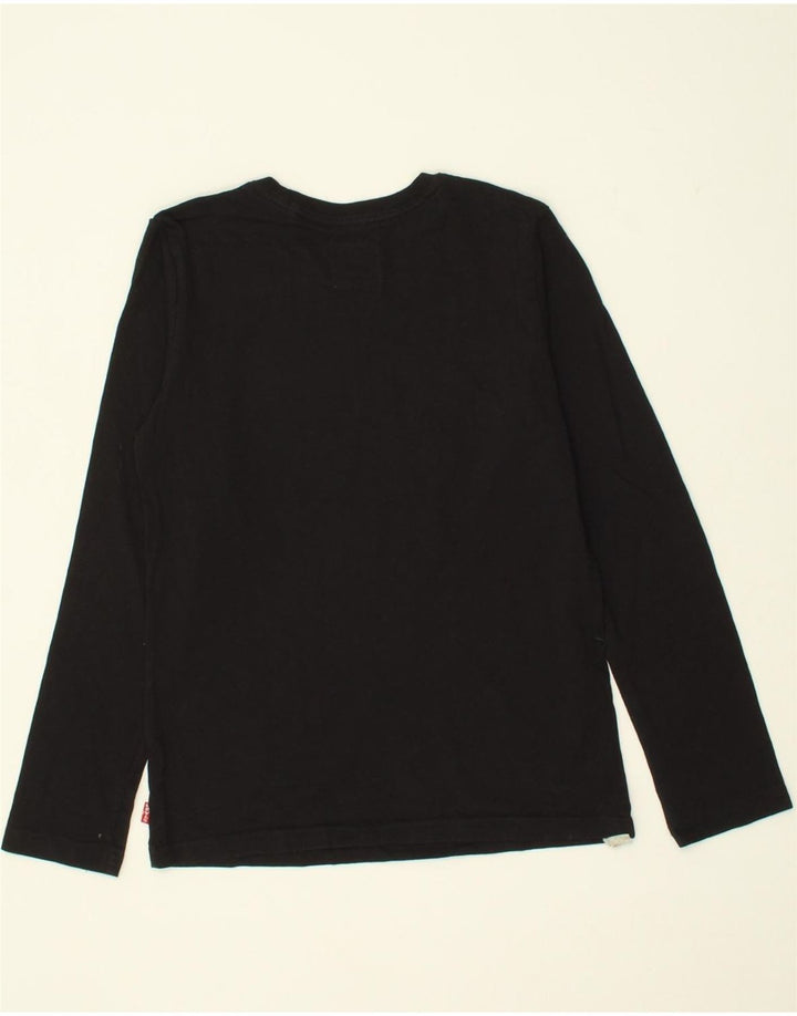 LEVI'S Boys Graphic Top Long Sleeve 13-14 Years Black Cotton Vintage Levi's and Second-Hand Levi's from Messina Hembry 