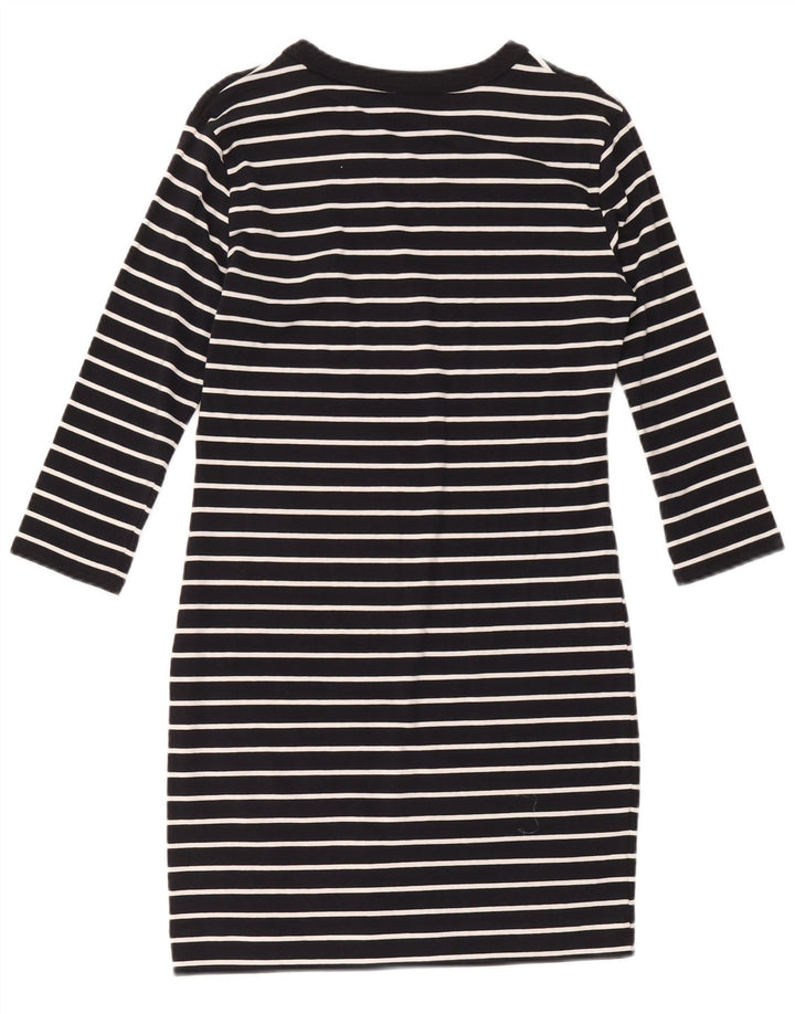 French Connection Womens Sheath Dress UK 12 Medium Navy Blue Nautical