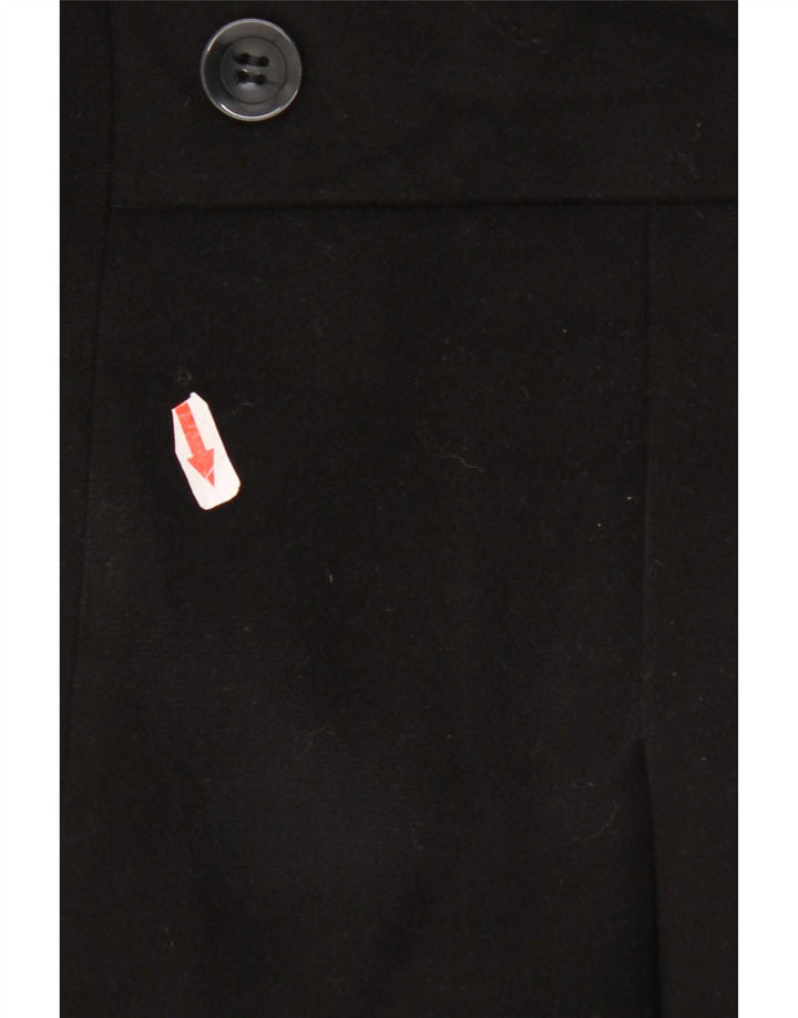 Marks & Spencer Womens Regular Fit Overcoat UK 10 Small Black Polyester