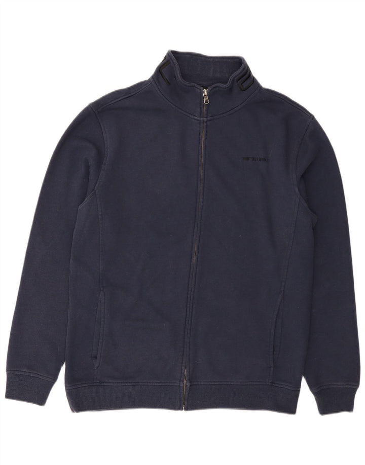ANIMAL Mens Tracksuit Top Jacket Large Navy Blue Cotton