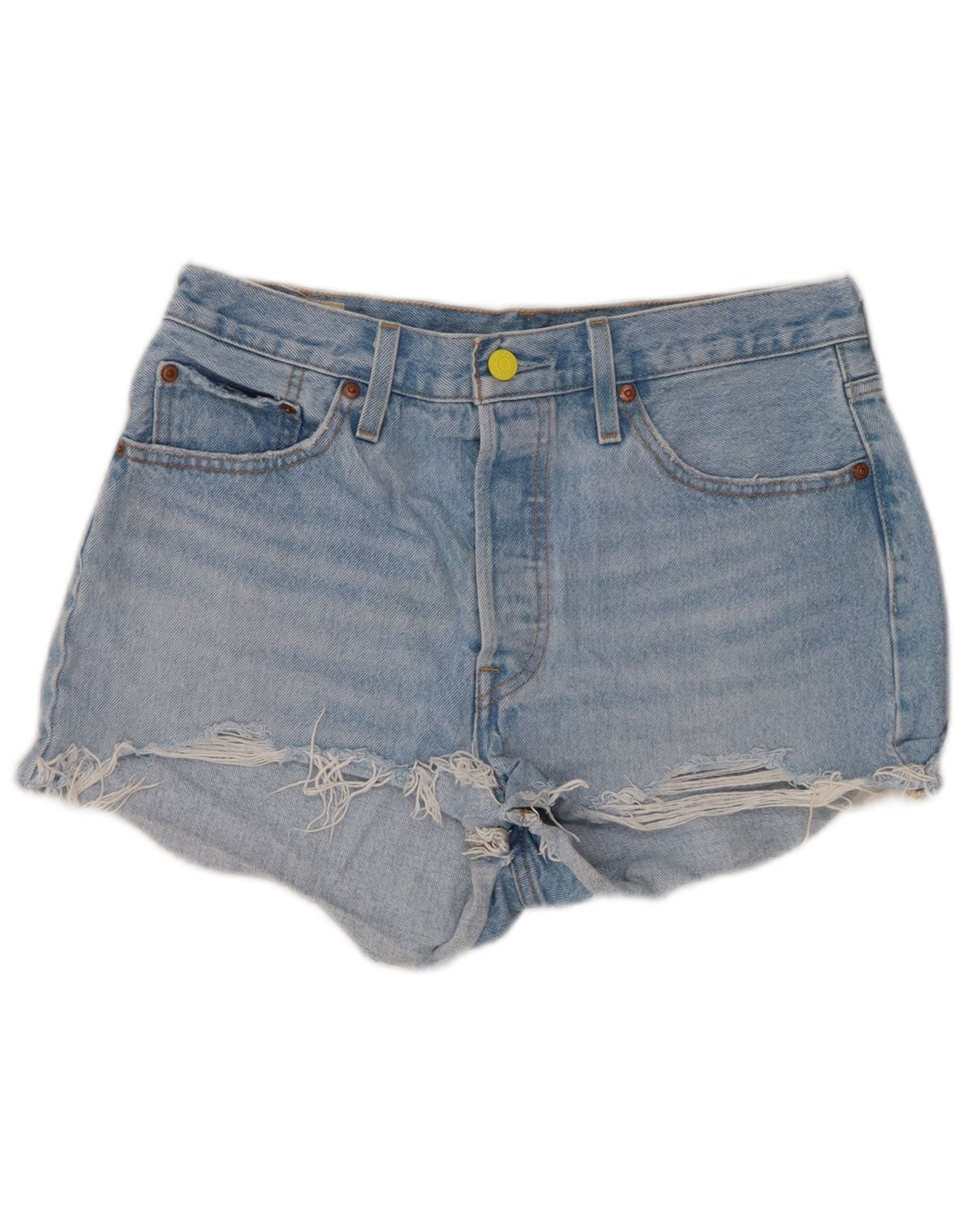 LEVI'S Womens 501 denimshorts W29 Medium Blue Bomuld
