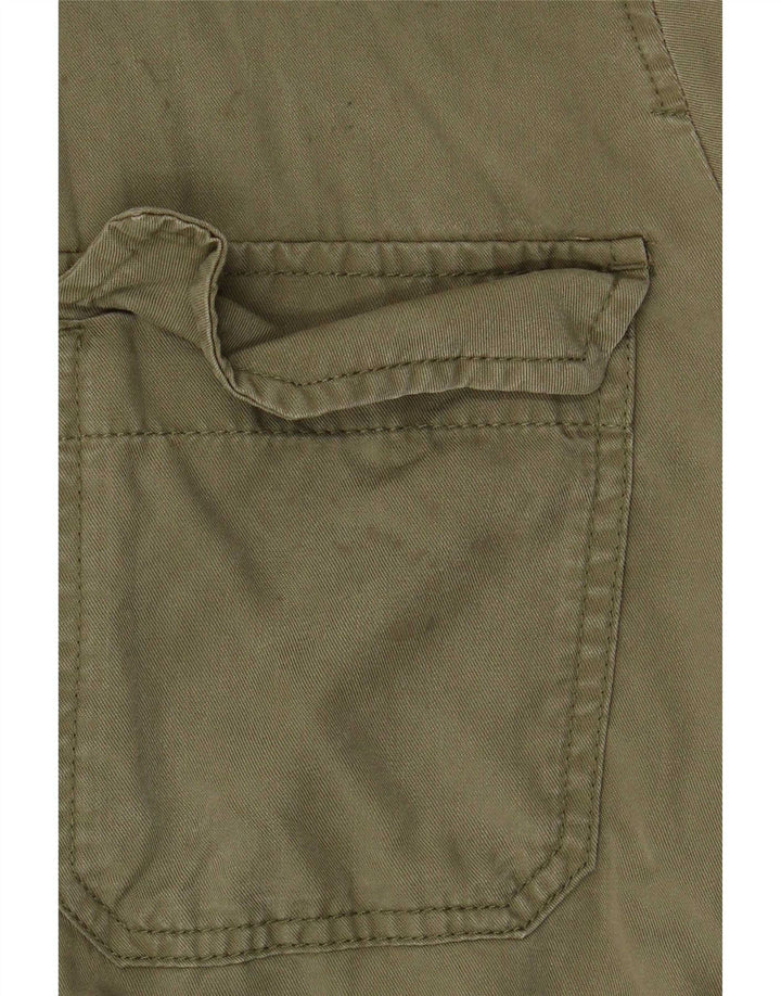 Gap Womens Utility Shirt UK 14 Medium Khaki Tencel