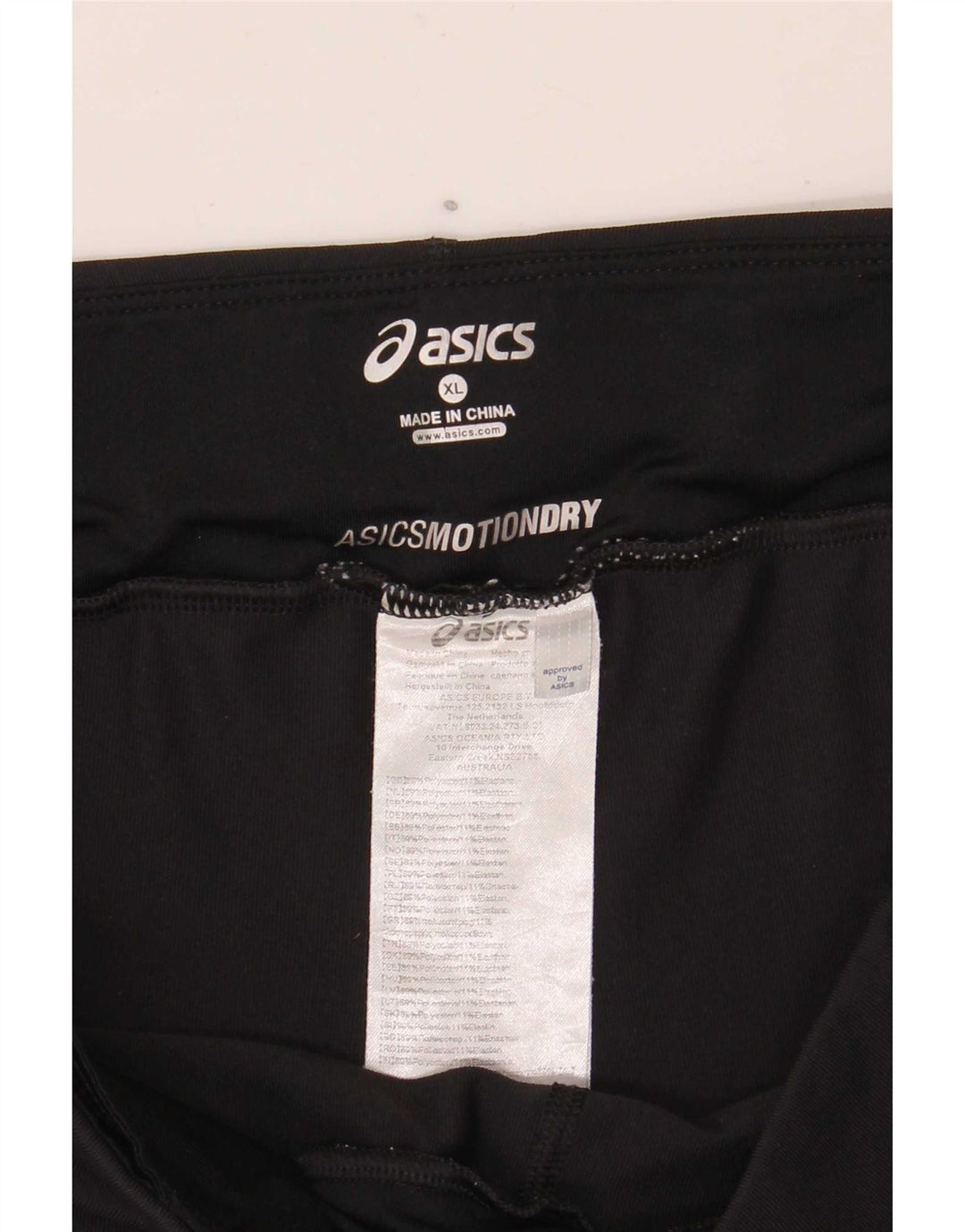 Damskie legginsy Capri Asics UK 18 XL, czarny poliester