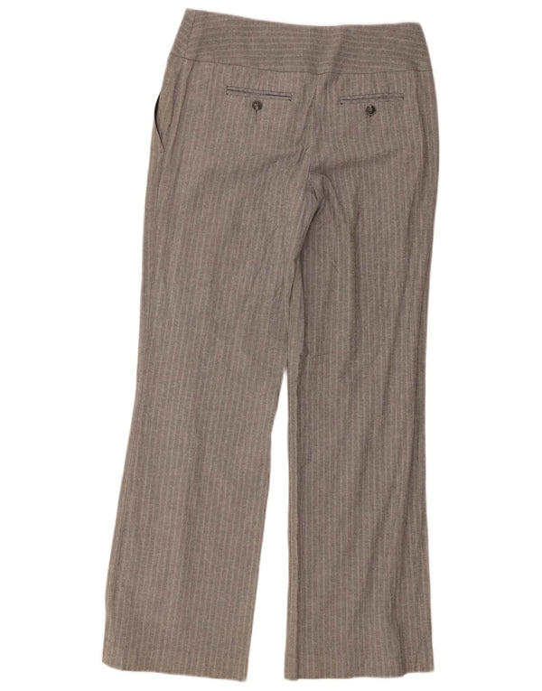 Pantaloni chino da donna Marks & Spencer UK 10 Small W30 L32 Gessato grigio
