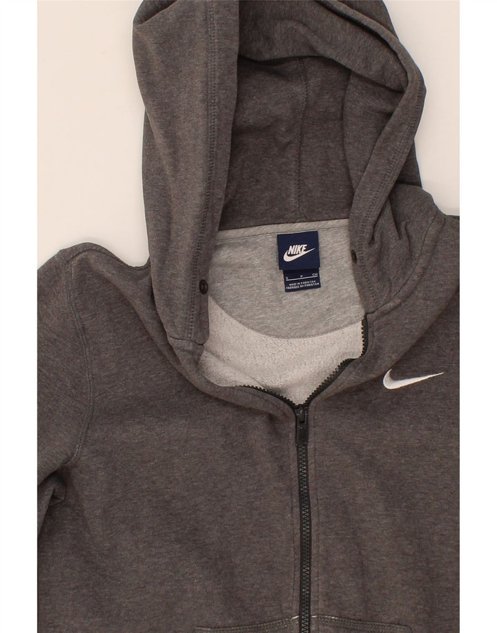 NIKE Mens Zip Hoodie Sweater Small Grey Cotton Vintage Nike and Second-Hand Nike from Messina Hembry 