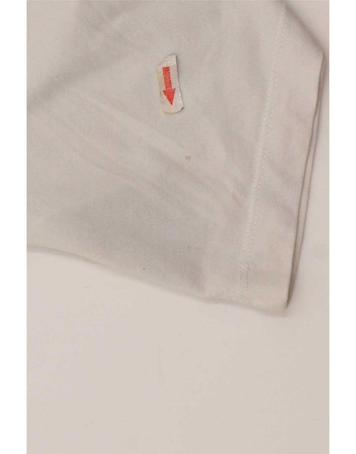 Nike Mens Dri Fit Graphic T-Shirt Top Medium White Cotton