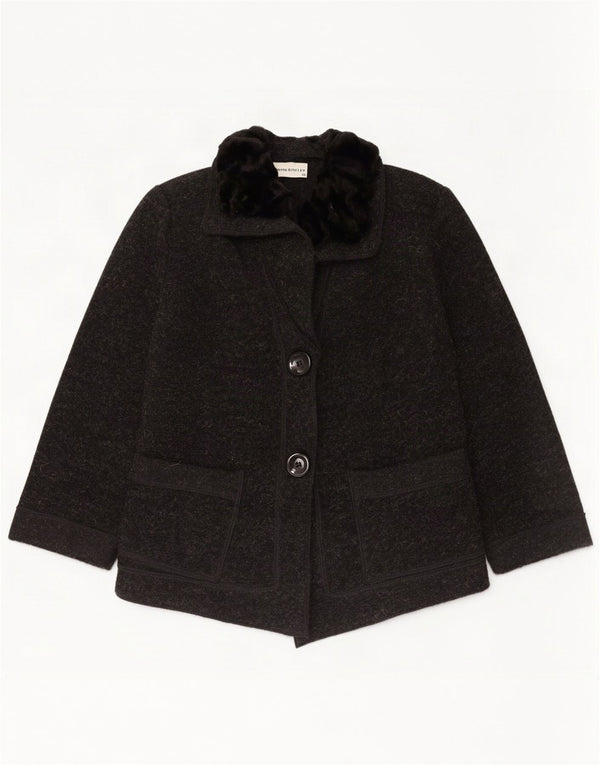 Giacca blazer a 2 bottoni da donna John Bentley UK 10 Small Grey Colourblock