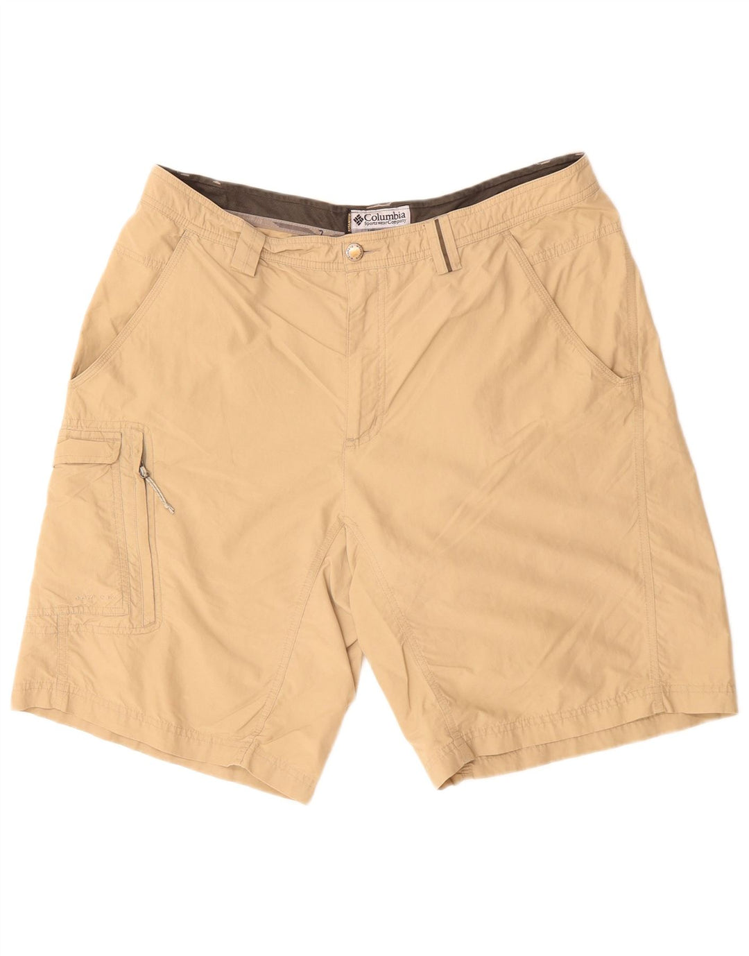 COLUMBIA Mens Cargo Shorts W36 Large Beige Nylon