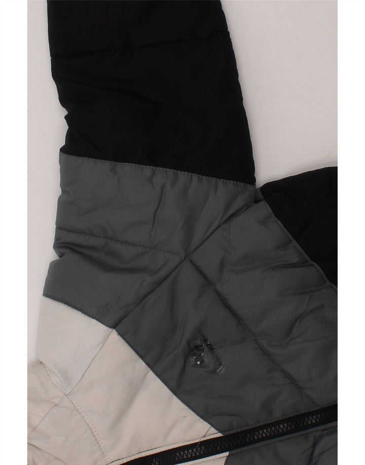 NIKE Boys Hooded Padded Jacket 5-6 Years Medium  Black Colourblock Vintage Nike and Second-Hand Nike from Messina Hembry 