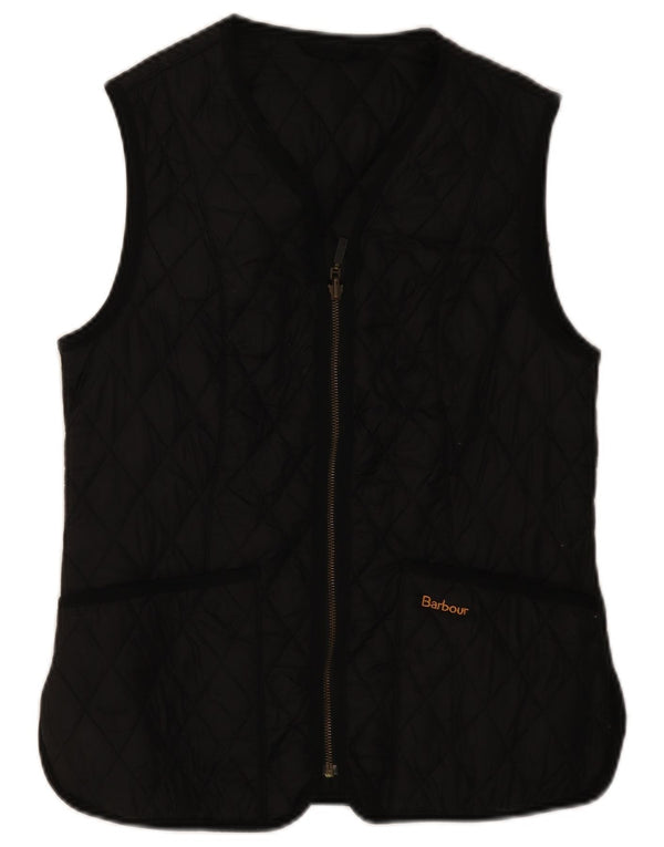 Gilet trapuntato da donna Barbour UK 12 medio nero