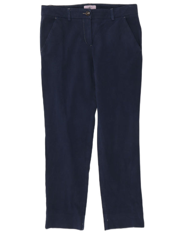 Cerruti 1881 Womens Slim Chino Trousers IT 42 Medium W30 L27 Navy Blue