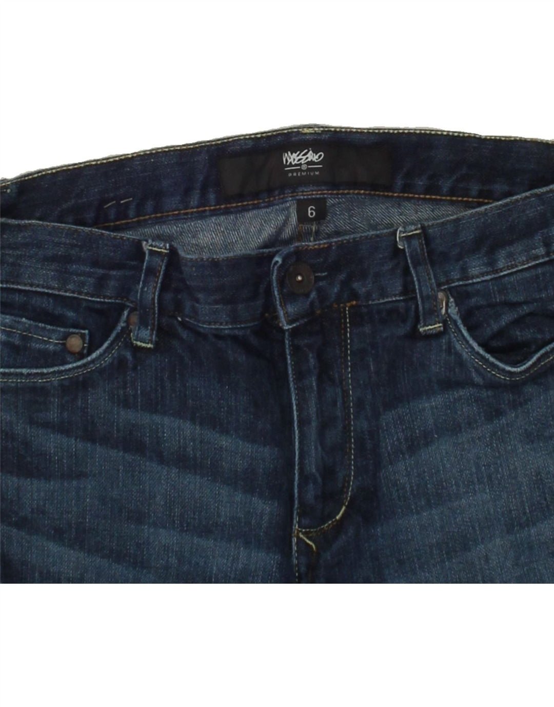 MOSSIMO Womens Premium Straight Jeans US 6 Medium W30 L30  Navy Blue Vintage Mossimo and Second-Hand Mossimo from Messina Hembry 
