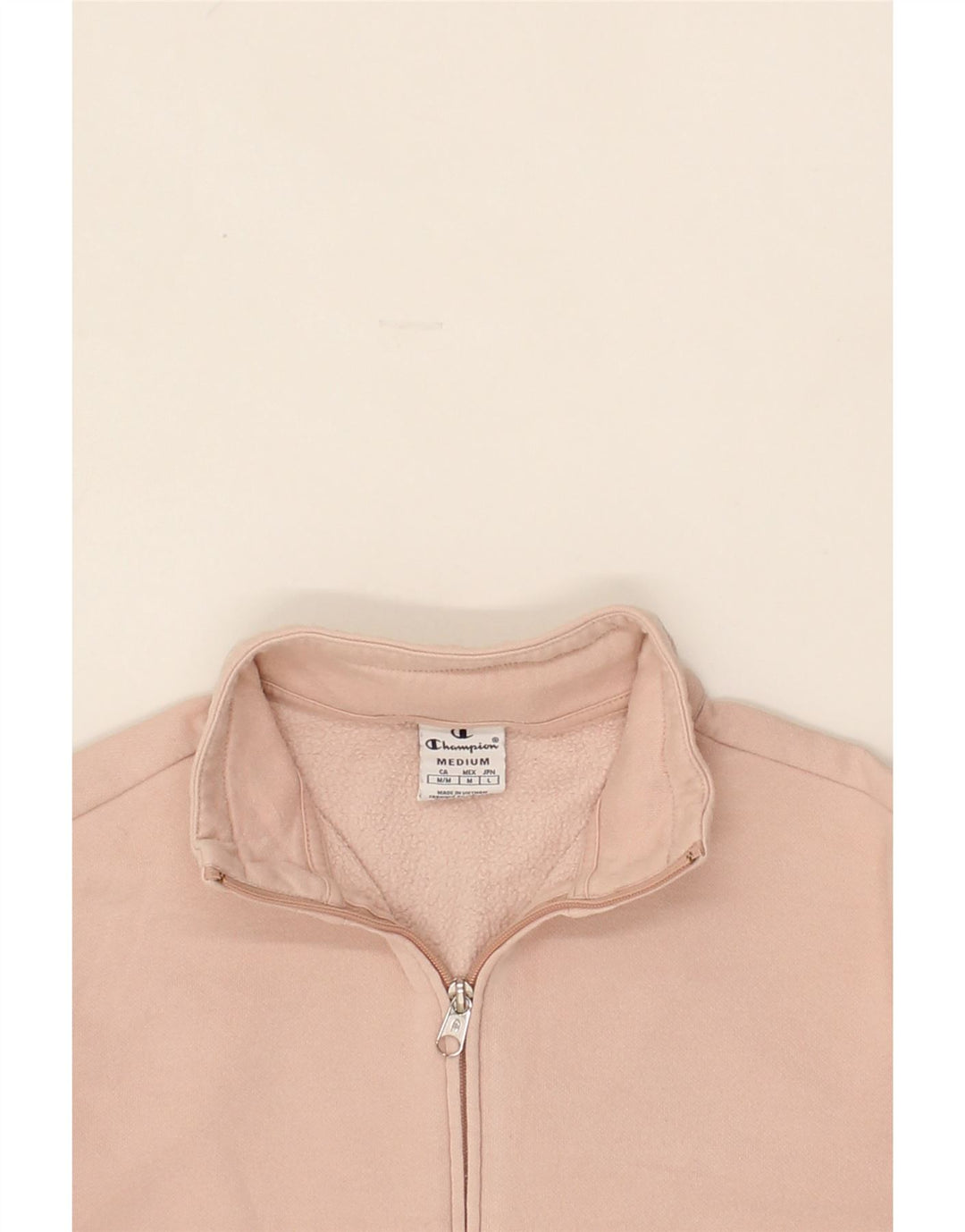CHAMPION Womens Tracksuit Top Jacket UK 14 Medium Pink Cotton Vintage Champion and Second-Hand Champion from Messina Hembry 