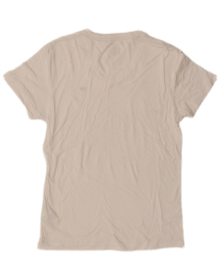 TOMMY HILFIGER Mens T-Shirt Top Small White Cotton