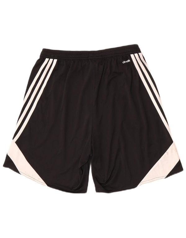 Pantaloncini sportivi Adidas Climalite da uomo, poliestere color block medio nero