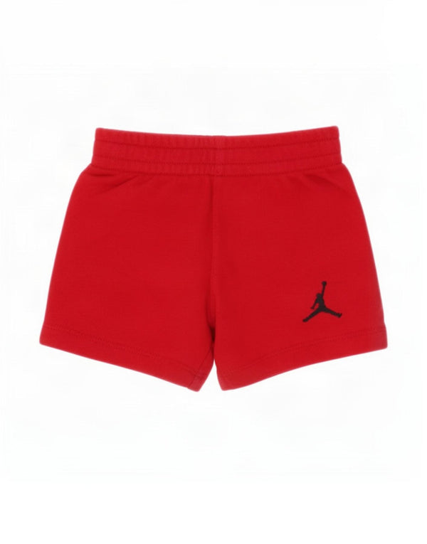 Jordan Baby-Mädchen-Sportshorts, 12–18 Monate, rote Baumwolle